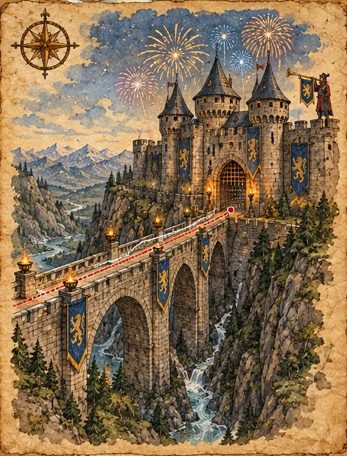 A map: the bridge and the gate